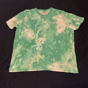 Adidas Adicolor Essentials Trefoil Tye Die - Shirt - Green